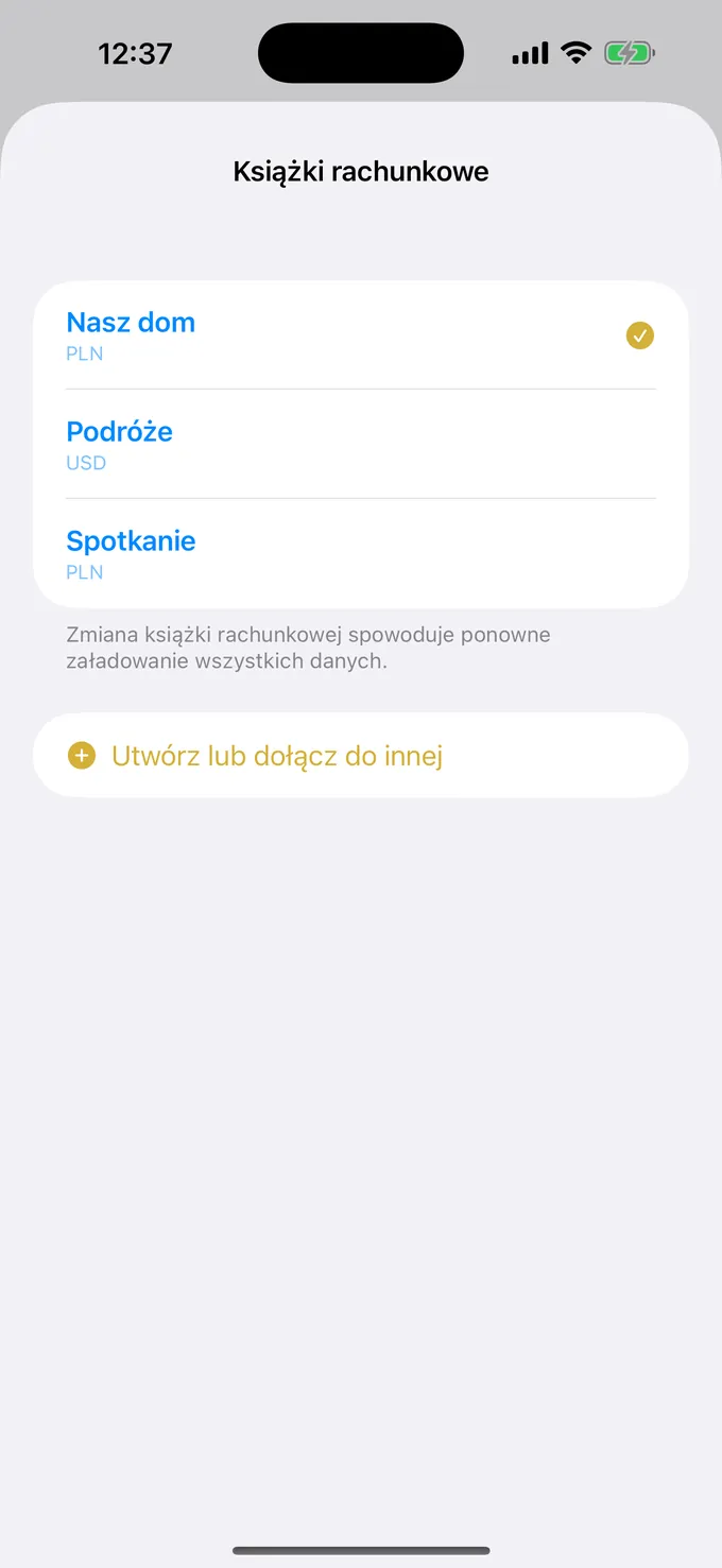 Lista wspólnych budżetów według celu